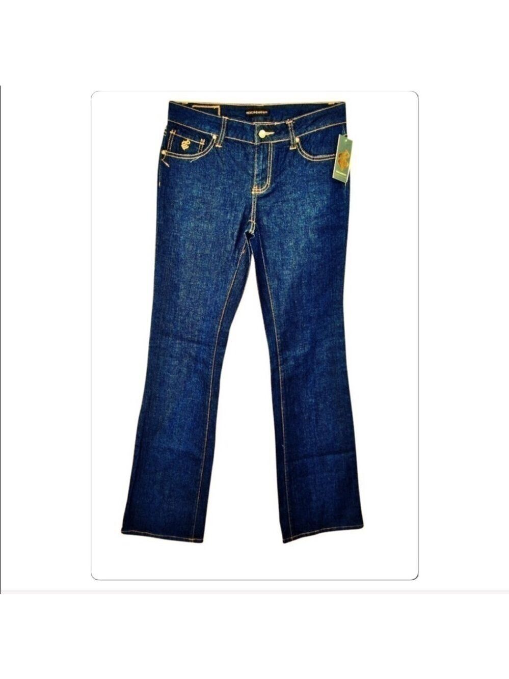 Vintage Y2K Rocawear dark wash boot cut jeans size 28 NEW